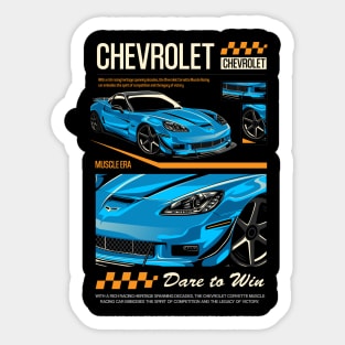 Corvette C6 Dare to Win Sticker